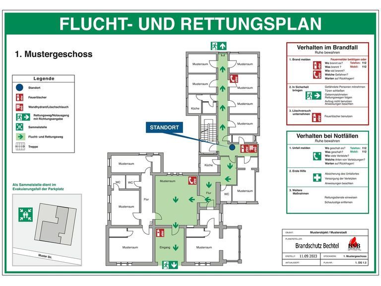 Flucht- und Rettungsplan